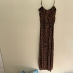 Revolve Vix Y2K sexy boho festival viscose animal print slip maxi dress small Photo 6