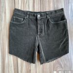 Ralph Lauren Vintage Corduroy Mid Rise Cut Off Mom Shorts in Army Green - 27/28 Photo 1