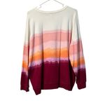 Athleta Women Size LT Colorful Ombre Oversized Sweater Modern Preppy Designer Photo 1