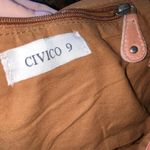 CIVICO 9 Cognac Brown Genuine Leather Cross Photo 9