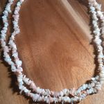 Peruvian Pink Opal Chips Sterling Silver Necklace (36 Inch) Photo 1