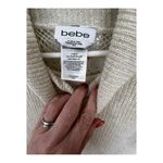 Bebe  Women's Cream Turtleneck Sweater Photo 5