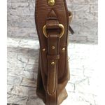 Etienne Aigner  Classic Brown Leather Purse Shoulder Bag Gold Hardware Photo 4