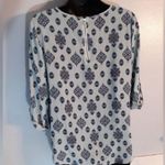 Pink republic  blue criss cross blouse Photo 1