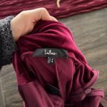 Lulus  Duarte Burgundy Velvet Cowl Back Long Sleeve Maxi Dress Red - Size XS NWT Photo 1