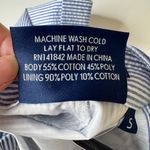 Lauren James NWT  Bow Shorts Sz S Seersucker Striped Tie Waist‎ Cuffed Hem Preppy Photo 5