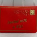 None Sealed With A Kiss Makeup Bag red orange gold Photo 8