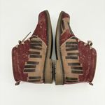 Goby Ankle Boots Size 8.5 Piano Keyboard Music Red Photo 4