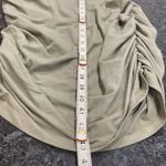 Bobi  Olive Midi Dress side scrunchie NWT short sleeve Photo 5