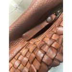 Kompanero Woven Leather Shoulder Bag Brown Cognac Large Boho Artisan Hobo Tote Photo 4