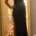 Black glittery one shoulder prom/formal dress Photo 3