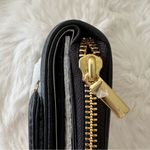 Tory Burch Amanda Trifold Compact Wallet with Zip-around Pouch Black Photo 10