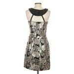 Lilly Pulitzer  Sydney Brocade Dress 2 Black Gold Silver Metallic Cocktail Party Photo 11