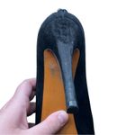 Gucci  Betty Black Suede Bamboo Tassel Platform‎ Ankle Booties Sz 37.5 Photo 11