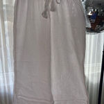 Joie  White Wide Leg Cotton Pants Photo 0