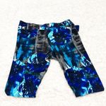 Velocity butter soft tie dye floral leggings small black gray blue Photo 1