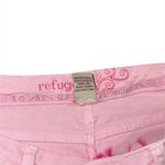 Refuge Y2K  Pink Ombré Low Rise Micro Mini Denim Skirt Juniors 7 Raw Hem 2000s Photo 4