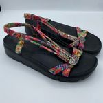 Alegria Roz Vegan Strappy Sandals in Get Away Tropical Sz 41 US 10.5/11 Platform Photo 1