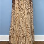 Faeriesty NWT Gold/Champagne Embellished Sequin Gown for Prom Size Small Gold Photo 11