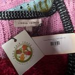 NEW LINGUA FRANCA ashby stitch top in taffy multi Size Large Organic Cotton Blue Photo 12