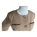 CAbi Womens  Brown Dot Bow Pocket Herringbone Penny Blazer #3170 Jacket - Sz S Photo 4