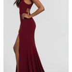 Faviana New! 7976 Halter Neck Jersey Trumpet Dress Photo 2