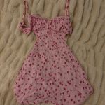 Grey Bandit Cutout Pink Floral Mini Dress Photo 0