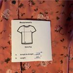 Style & Co Women's M Pink Floral Long Sleeve Blouse Beaded Accents Photo 5