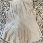Banana Republic Vintage  Beige Sleeveless Button-Down Shirt Photo 3