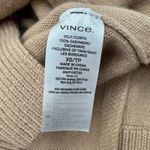 Vince  Cashmere Roll Neck Long Sleeve Sweater Camel Tan XS Photo 3