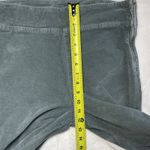 Free People Velvet Crop Flare Pants Green Slim Fit Stretch Corduroy Size M Photo 9