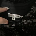 Good American Sequin Collared Party Jacket Blouse Size 5 NWT Black $129 Sold Out Photo 6