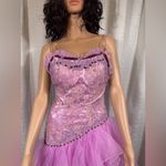 Mystique Boutique Mystique Lavender Beaded Lace Tulle Dress Sz 2 | Prom • Formal • Evening Photo 9