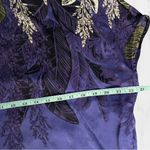 Anthropologie 🍁 Purple Floral Silk Blouse Photo 4