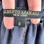 Alberto Makali  Peasant Blouse Small Lace Detail Sleeve‎ Black Photo 3