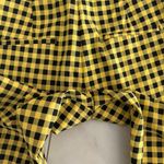 ZARA Yellow And Black Checkered Pants Photo 6