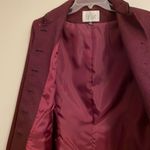 Le Suit Dark Red Black Vintage Boxy Blazer Sz 10 Houndstooth Checkered Photo 9