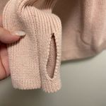 Sigrid Olsen  Large  pale pink pullover w thumb holes cowlneck women’s $220 Photo 4