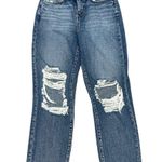 L'Agence L’AGENCE Adele High Rise Distressed Straight Leg Jeans Photo 0