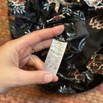 Privy  BLACK VELVET FLORAL EMBROIDERED CAMI DRESS Photo 6