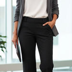 Vintage J. Jill Dress Pants Textured Jacquard Black Size 10P Petite Slacks Photo 0