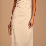 Lulus Lulu’s Cream Midi Dress Photo 0