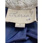 Paper Crane Womens Tartan Plaid Wool Blend Vest Sz Small Ethereal Sherpa Pockets Photo 3