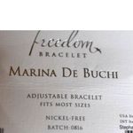 Marina De Buchi NIP  Freedom Personlized Luxe Name Stephanie Gold Tone Bracelet Photo 2