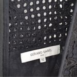 Gerard Darel  Embroidered Lace Midi Dress Sleeveless V-Neck Black Size 42 10 Photo 7