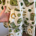 Throwzy Lucky Western Cowgirl Hooded Oversized Soft Lounge Sweater One Size Green Size XL Photo 5