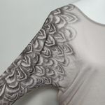 BCBGMAXAZRIA Taupe Patterned Dolman Sleeve Top Size Small Photo 2