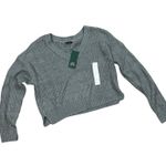 Wild Fable Women's Gray Cropped V-Neck Pullover Sweater - Size Small - NWT Photo 0