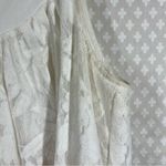 Anthropologie HD In Paris White Floral Lace Poplin Swing Dress Photo 5