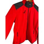Lauren Active Ralph Lauren Bright Red Full Zip Fleece Black Details Size Medium Photo 1